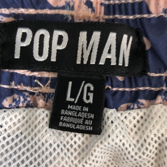 POP MAN SWIMSUIT Unisex Blue/Pink Size L - Picture 7 of 9